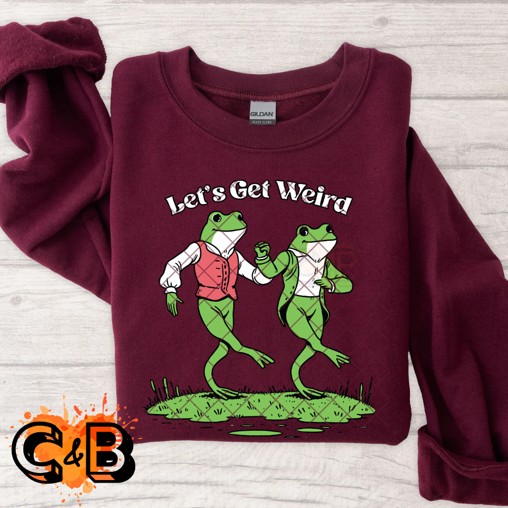 Let’s get weird frog frolick PNG