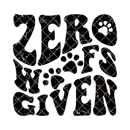 Zero woofs given PNG