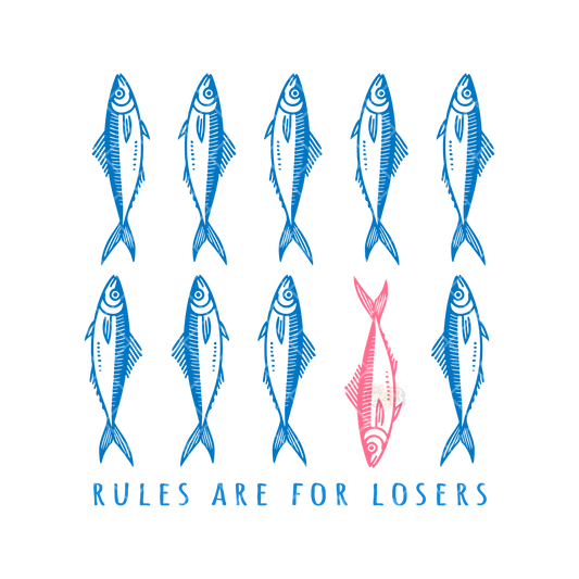 Rules Are For Losers Fish PNG