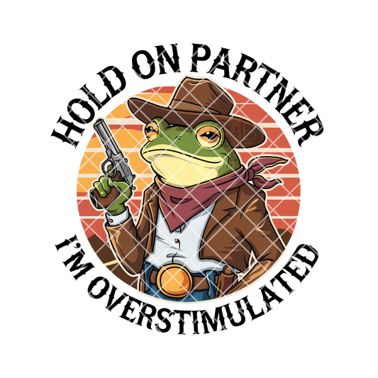 Hold on partner I’m overstimulated PNG
