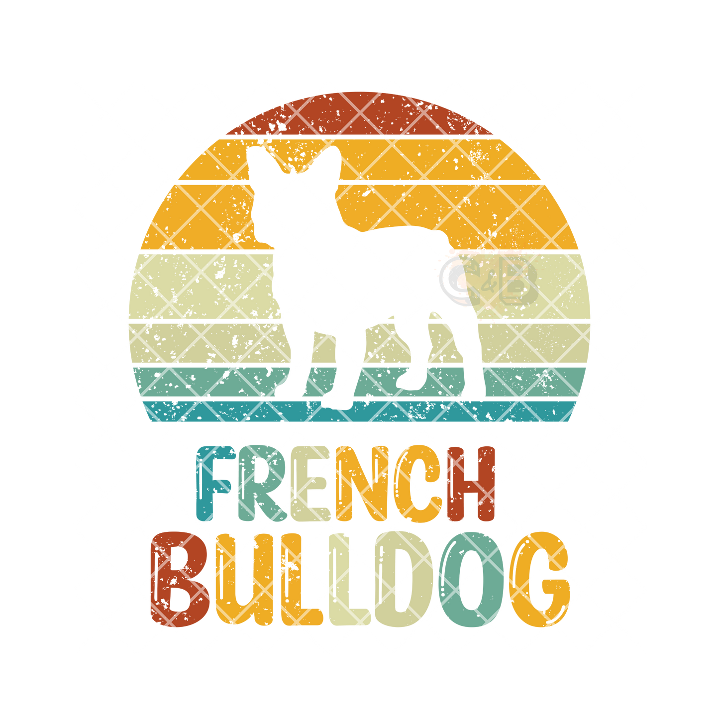 French bulldog artwork PNG