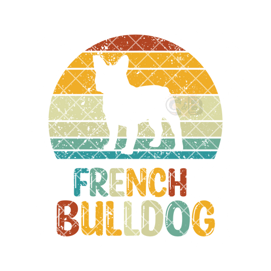 French bulldog artwork PNG