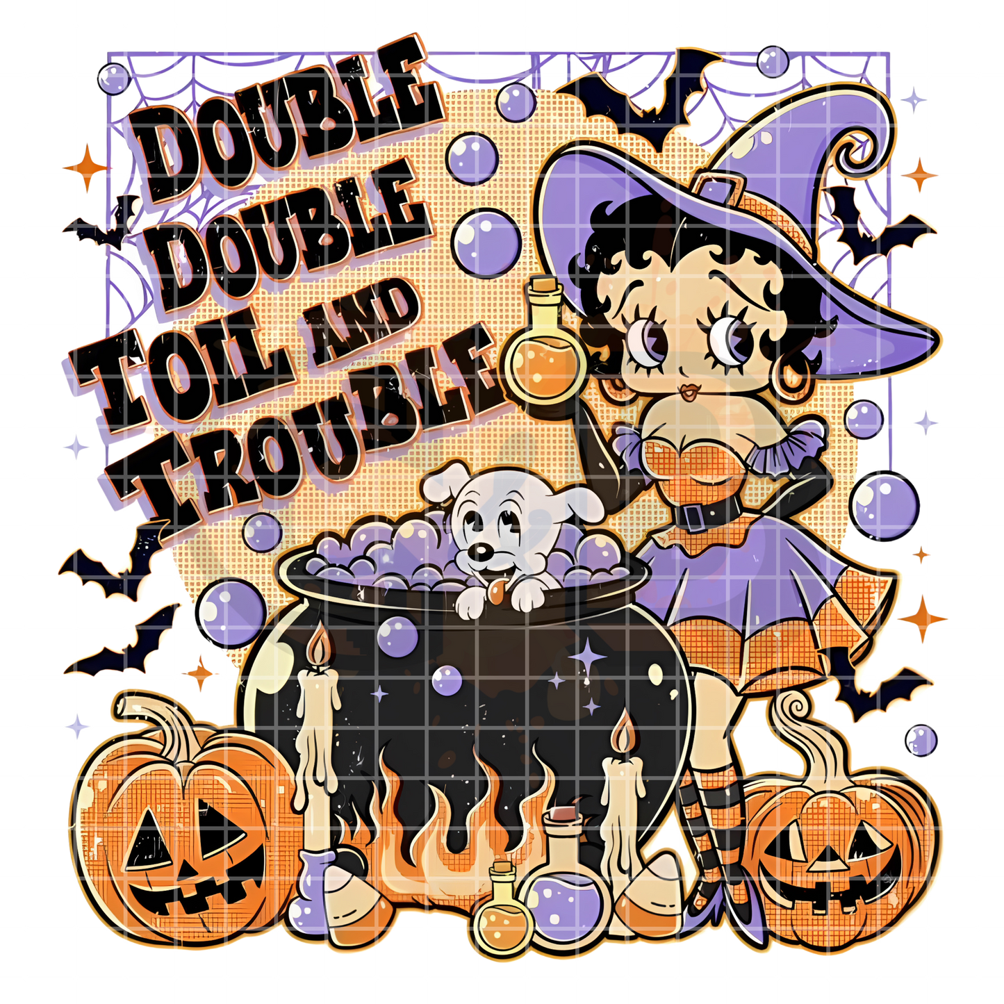 Double Toil And Trouble DTF Transfer