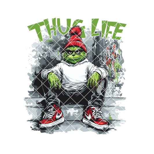 Thug Life Green Man PNG