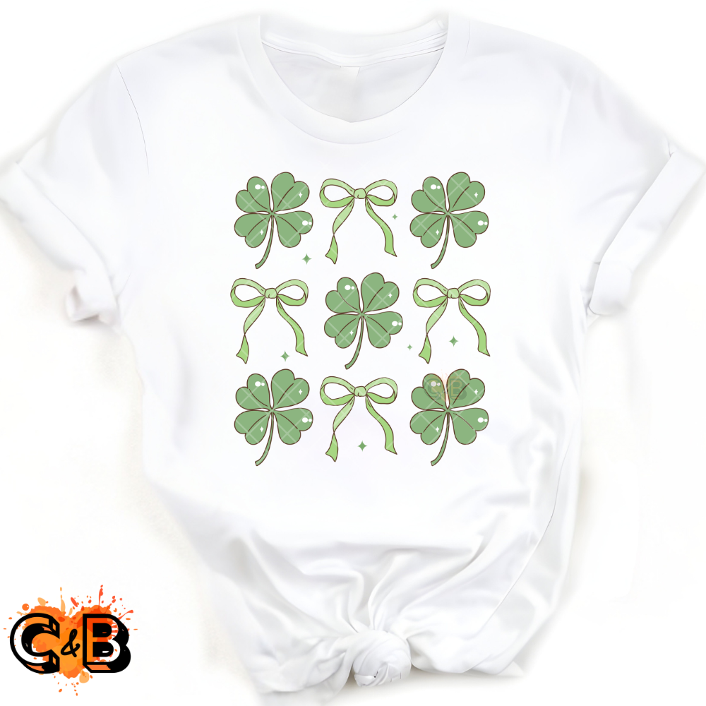 Clovers And Bows PNG