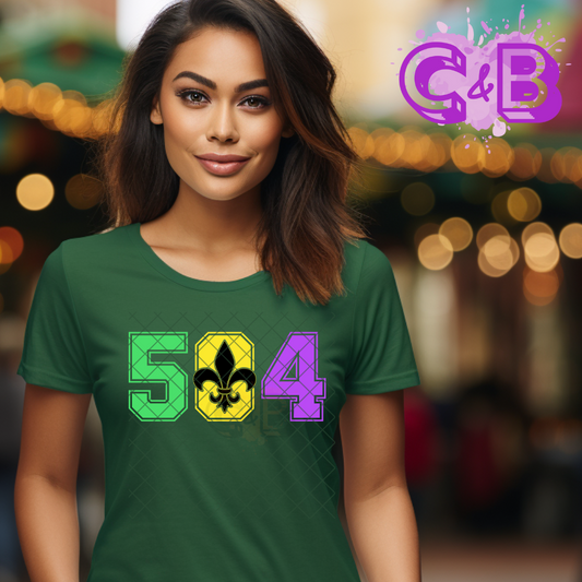 Mardi Gras 504 T-Shirt