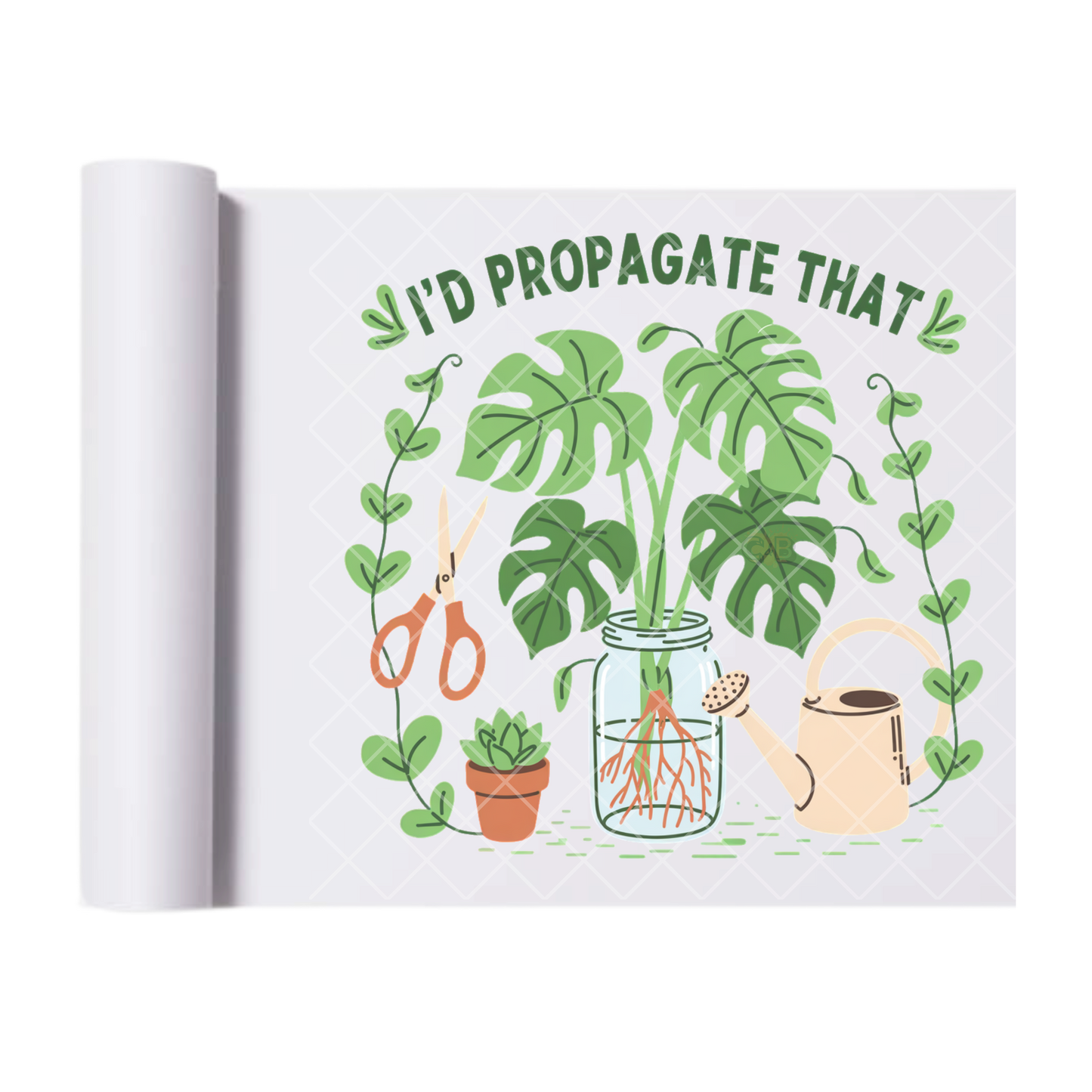I'd Propagate That - Ready To Press Print Transfer for Apparel, Cotton, Polyester & Blends - High-Quality Print- Commercial Grade