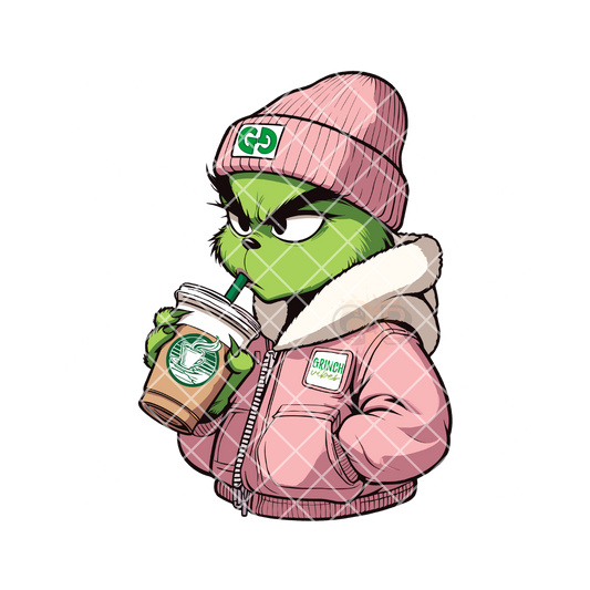 Green Gal Vibe Pink PNG