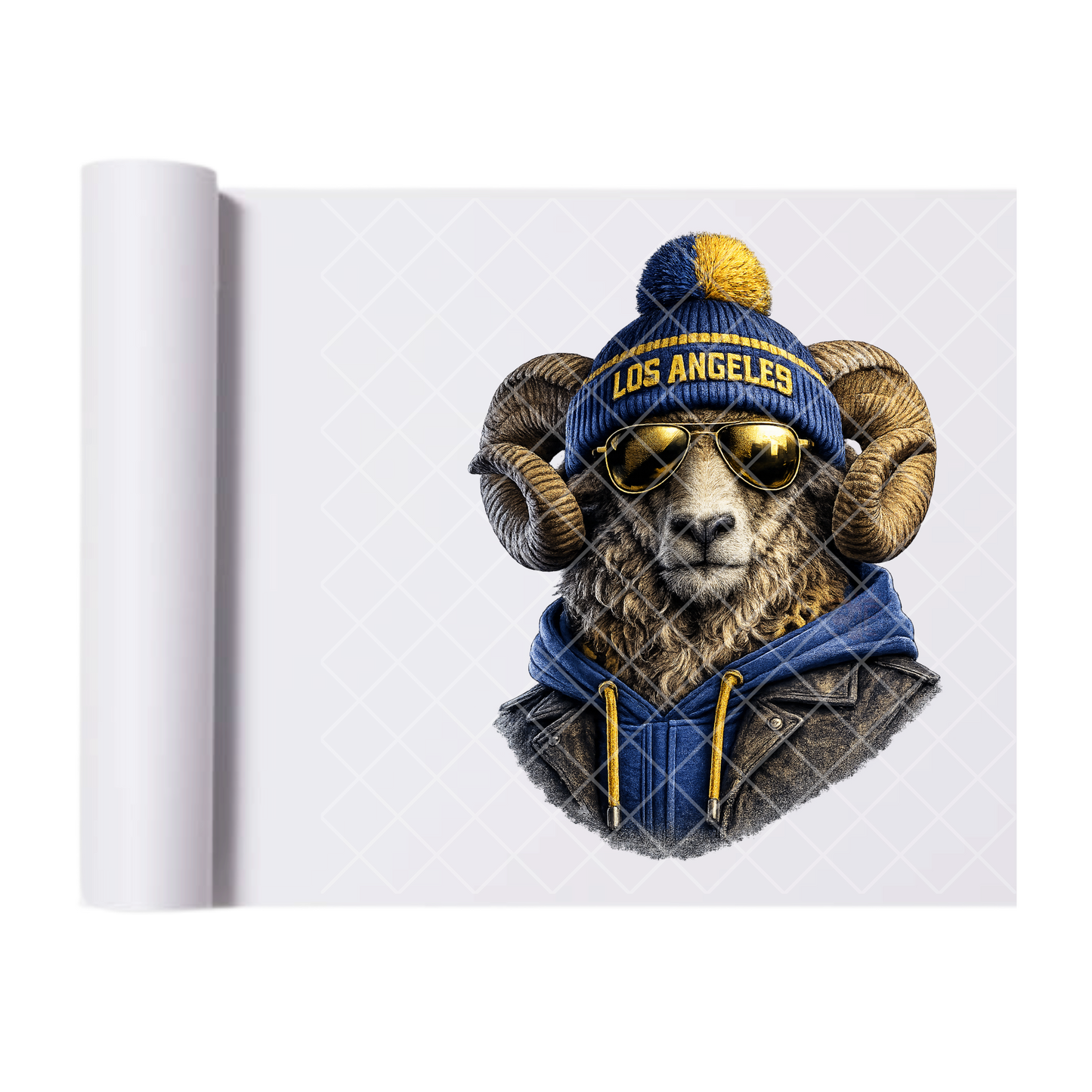 Los Angeles Football - Direct Print Film Transfer for T-Shirts, Cotton, Polyester & Blends - High-Quality Print