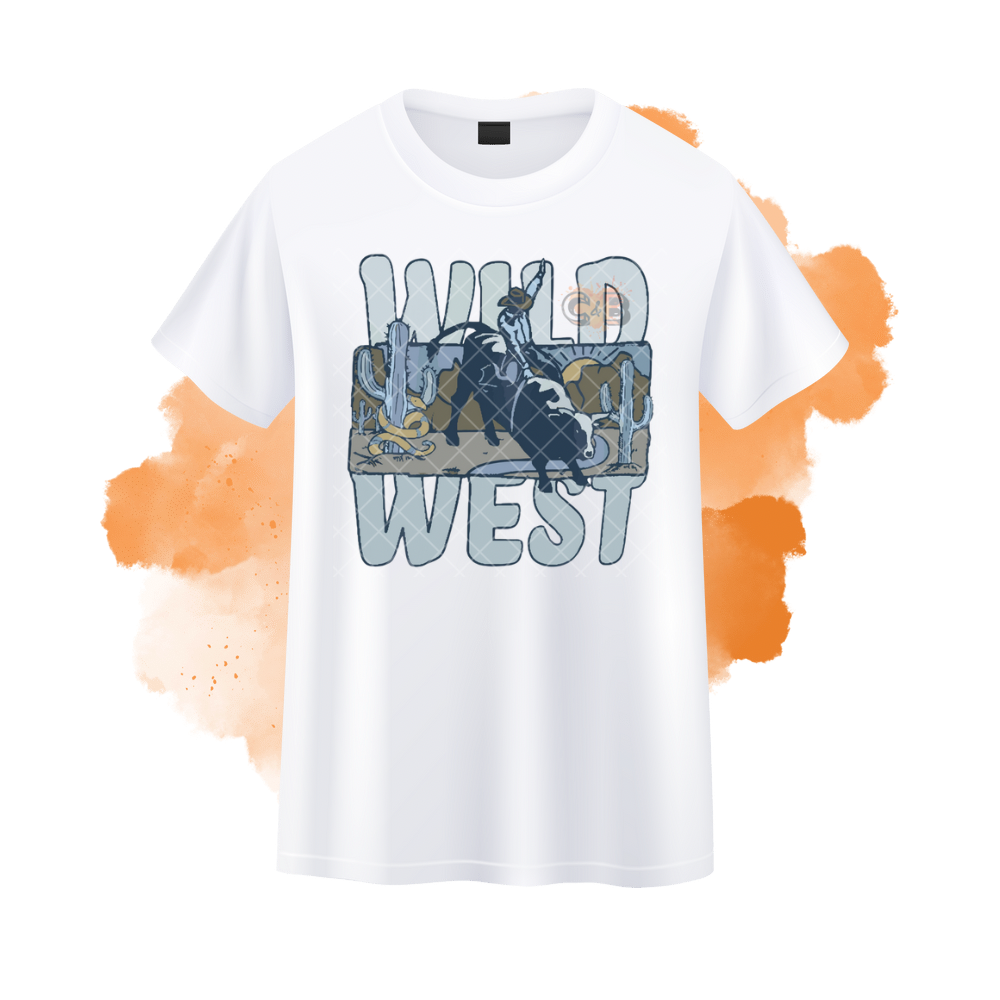 Blue Wild West Rodeo T-Shirt