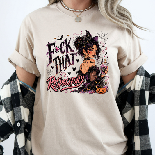 Respectfully Witch - Premium Graphic T-Shirt for Casual Wear