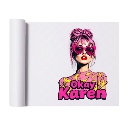hello karen babe wirh bananas DTF transfer-high quality transfer for printing