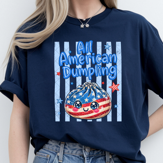 All American Dumpling USA - T-Shirt, Premium Graphic, Trendy T-Shirt for Casual Wear