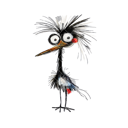 Kooky Black Bird PNG