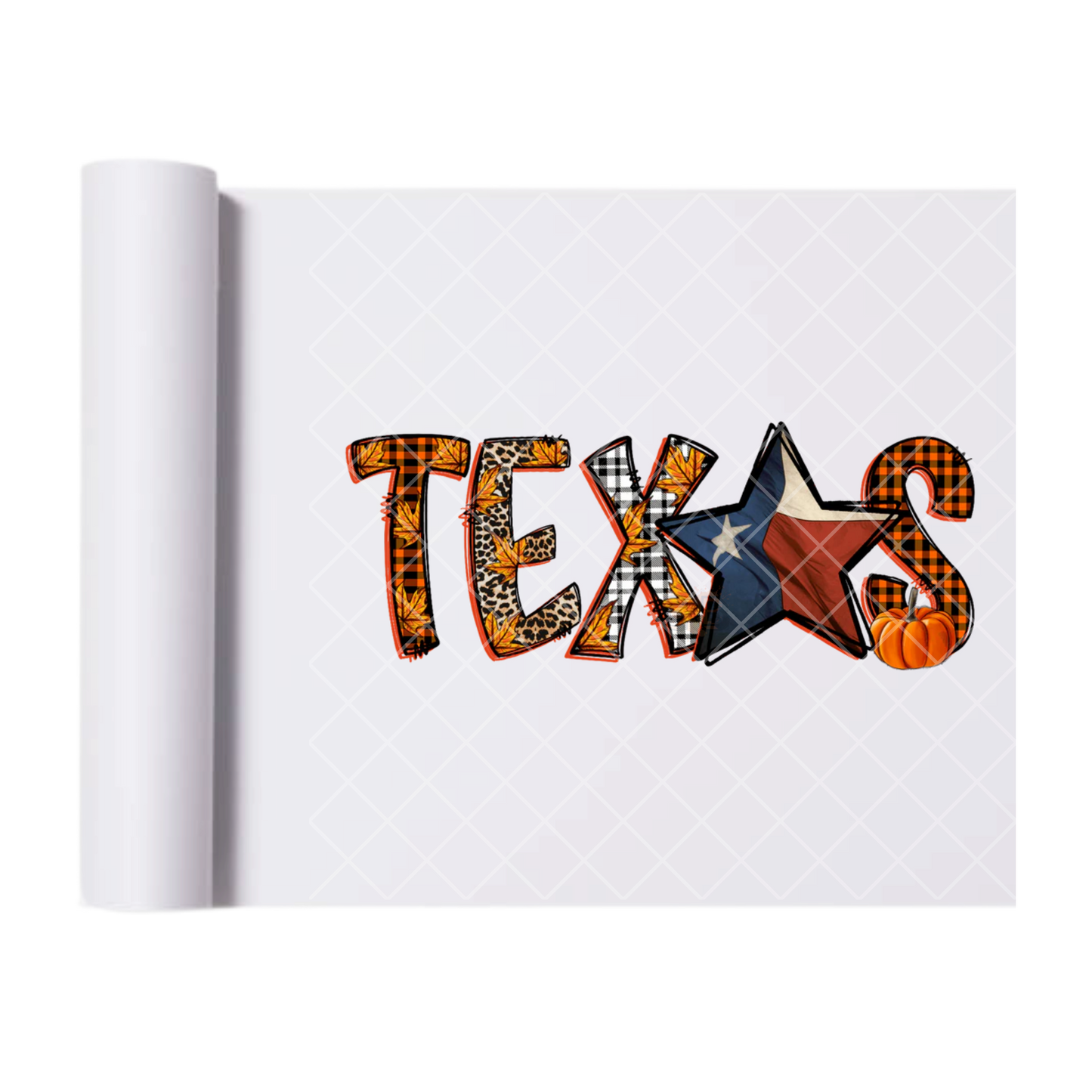 Texas Fall - Ready To Press Print Transfer for Apparel, Cotton, Polyester & Blends - High-Quality Print- Commercial Grade