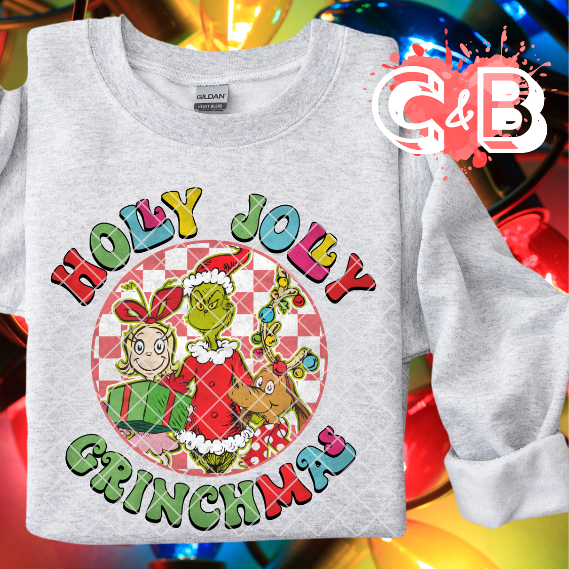 Holly Jolly Grinchmas PNG