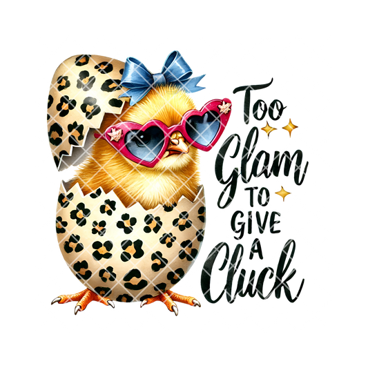 Too Glam Clucking Chick PNG