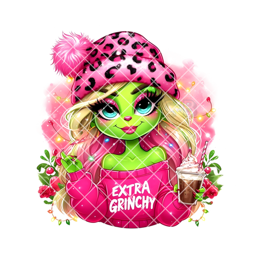 Extra Green Girl Pink PNG