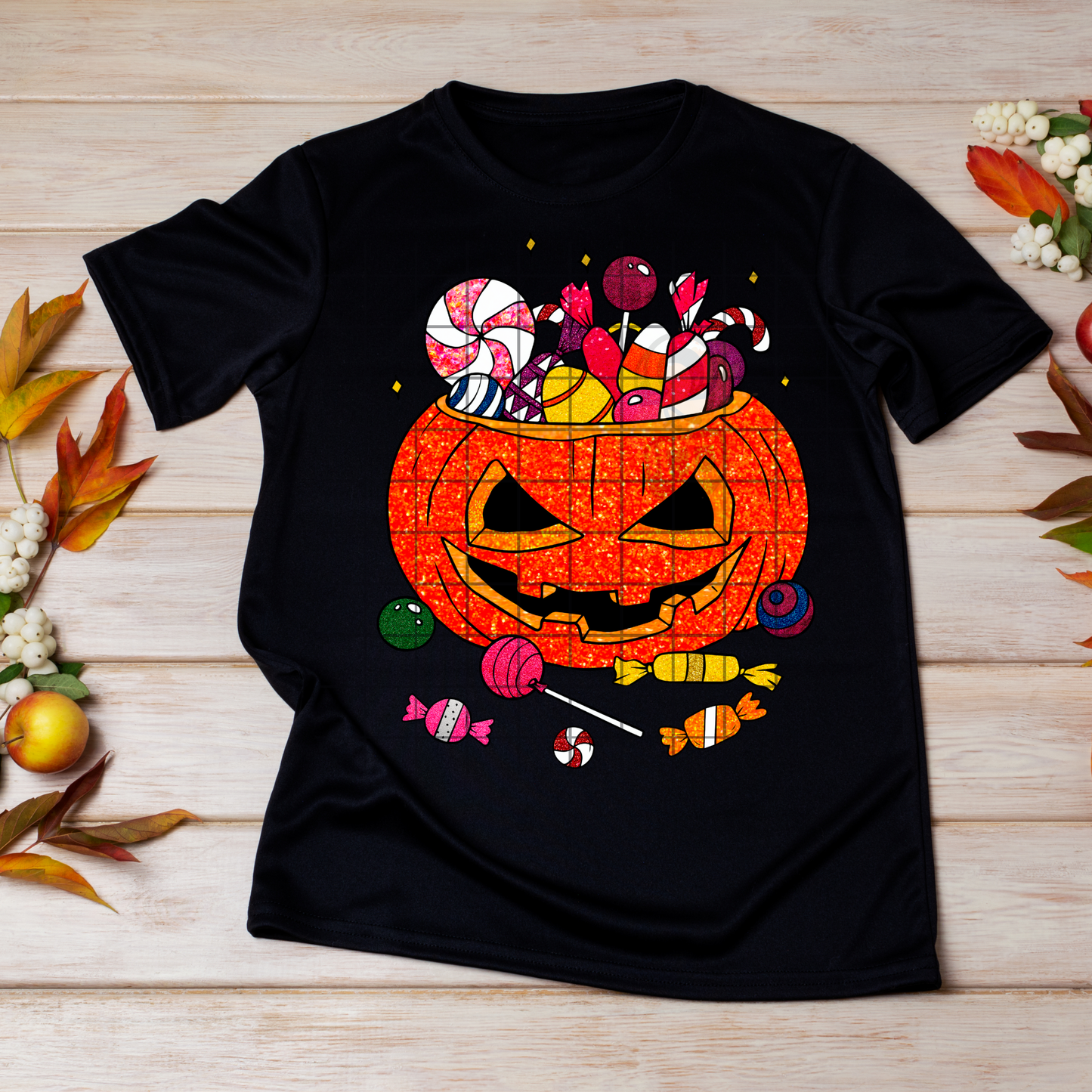 Glitter Pumpkin Candy Bouquet T-Shirt