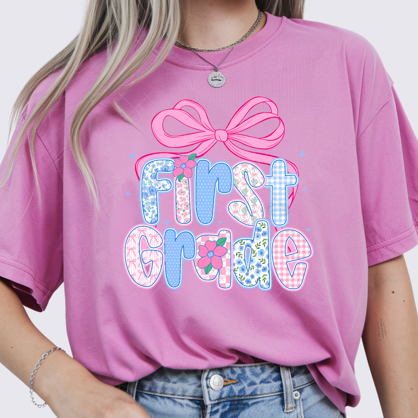 First Grade Pastel - Premium Graphic T-Shirt for Casual Wear