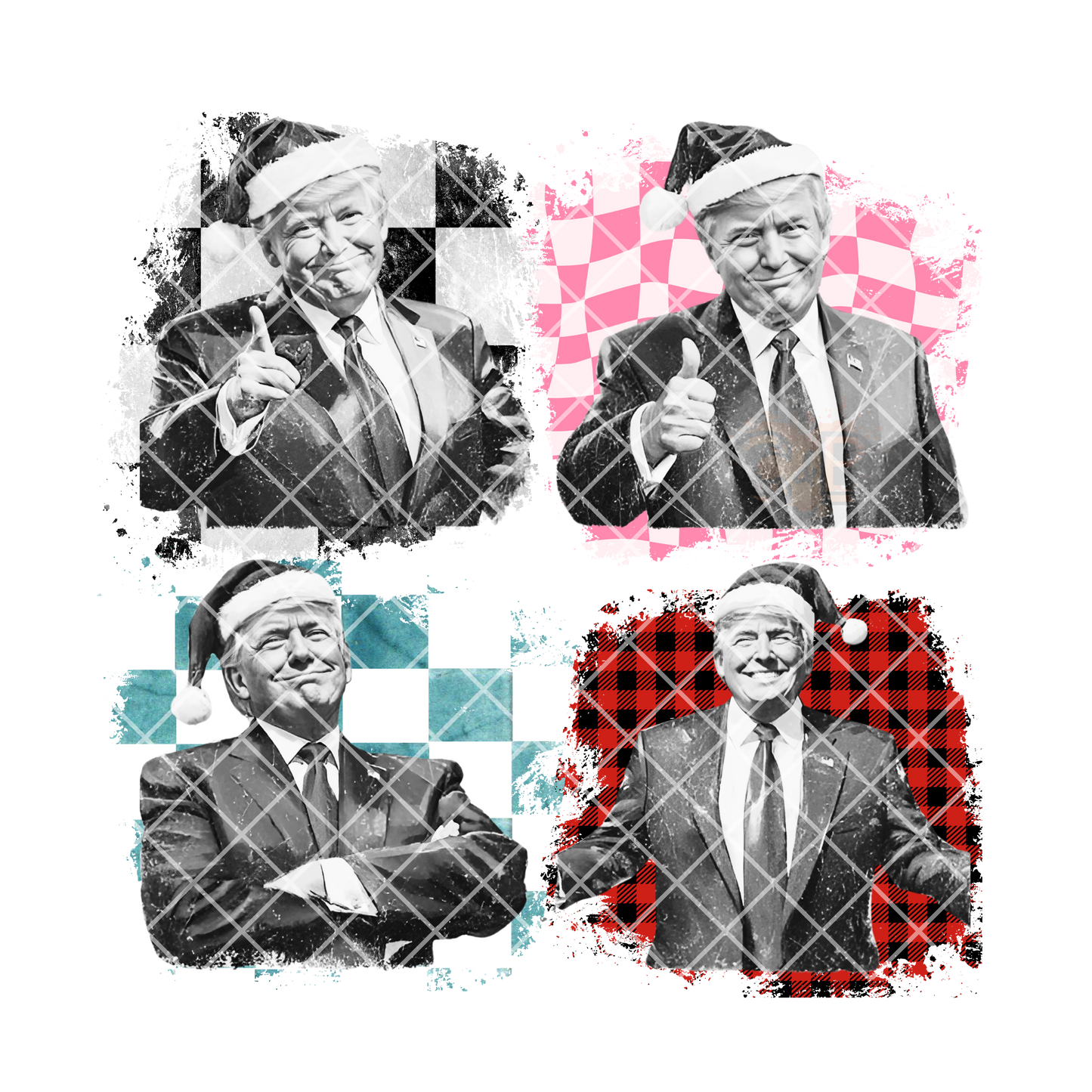 Black & White Trump Snap Shots PNG