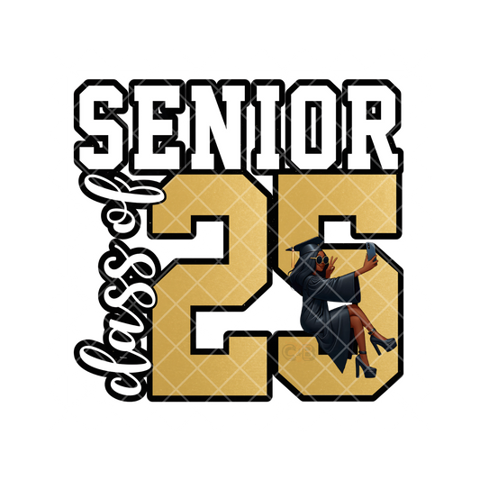 Class of 2025 Ebony Senior PNG