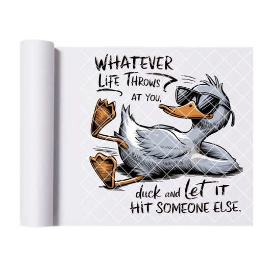 Duck life DTF film t shirt transfer