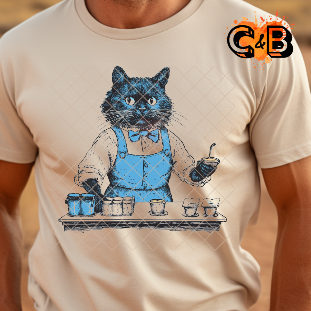 Cat bar blue PNG