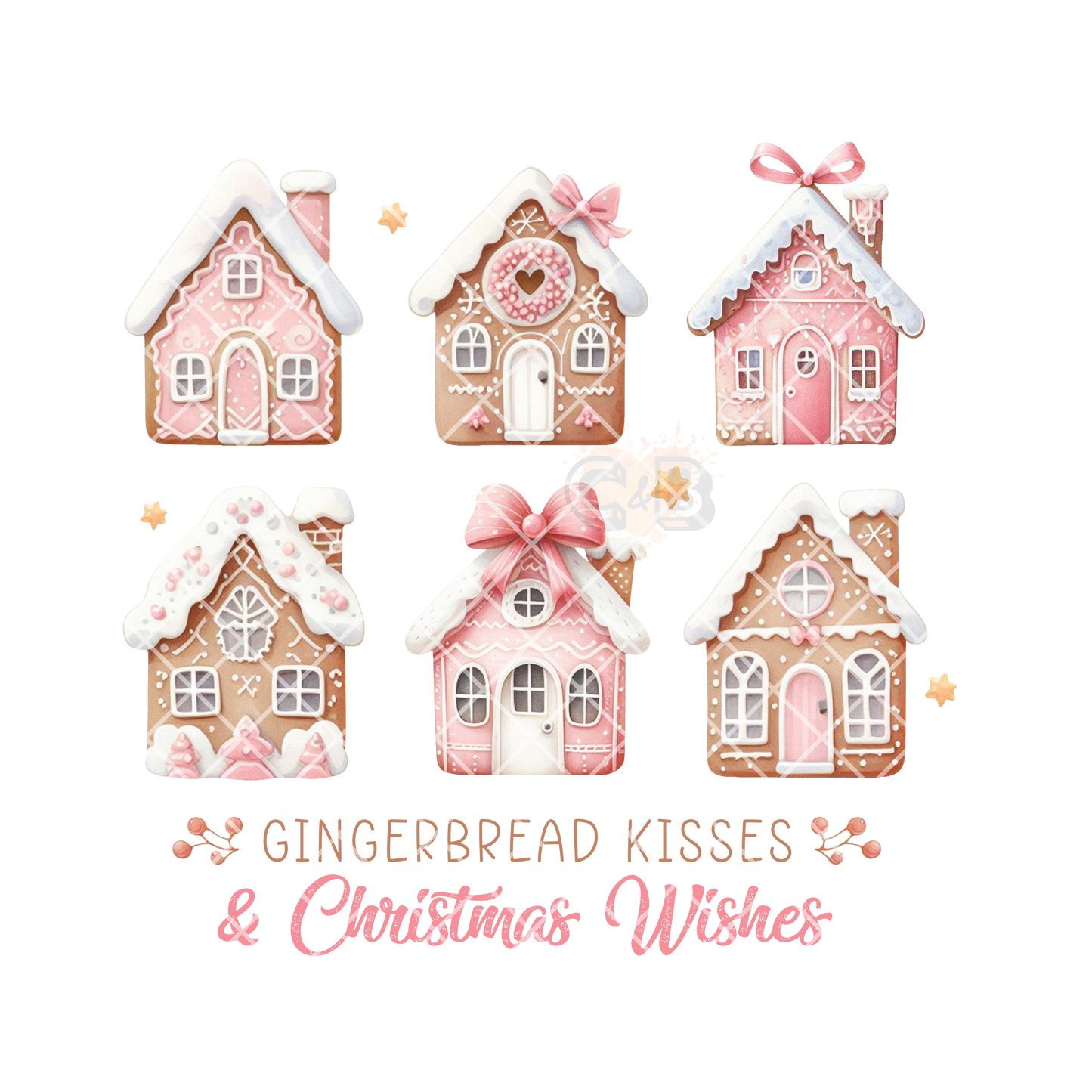 Christmas Gingerbread Houses PNG