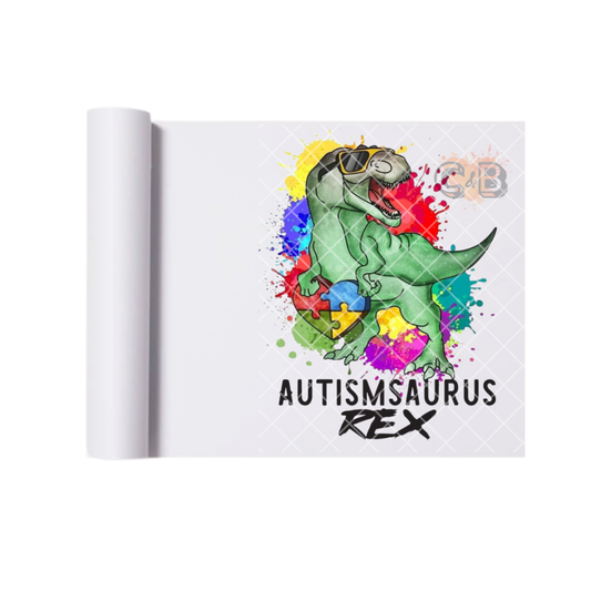 Autismsaurus Autism Awareness DTF Transfer