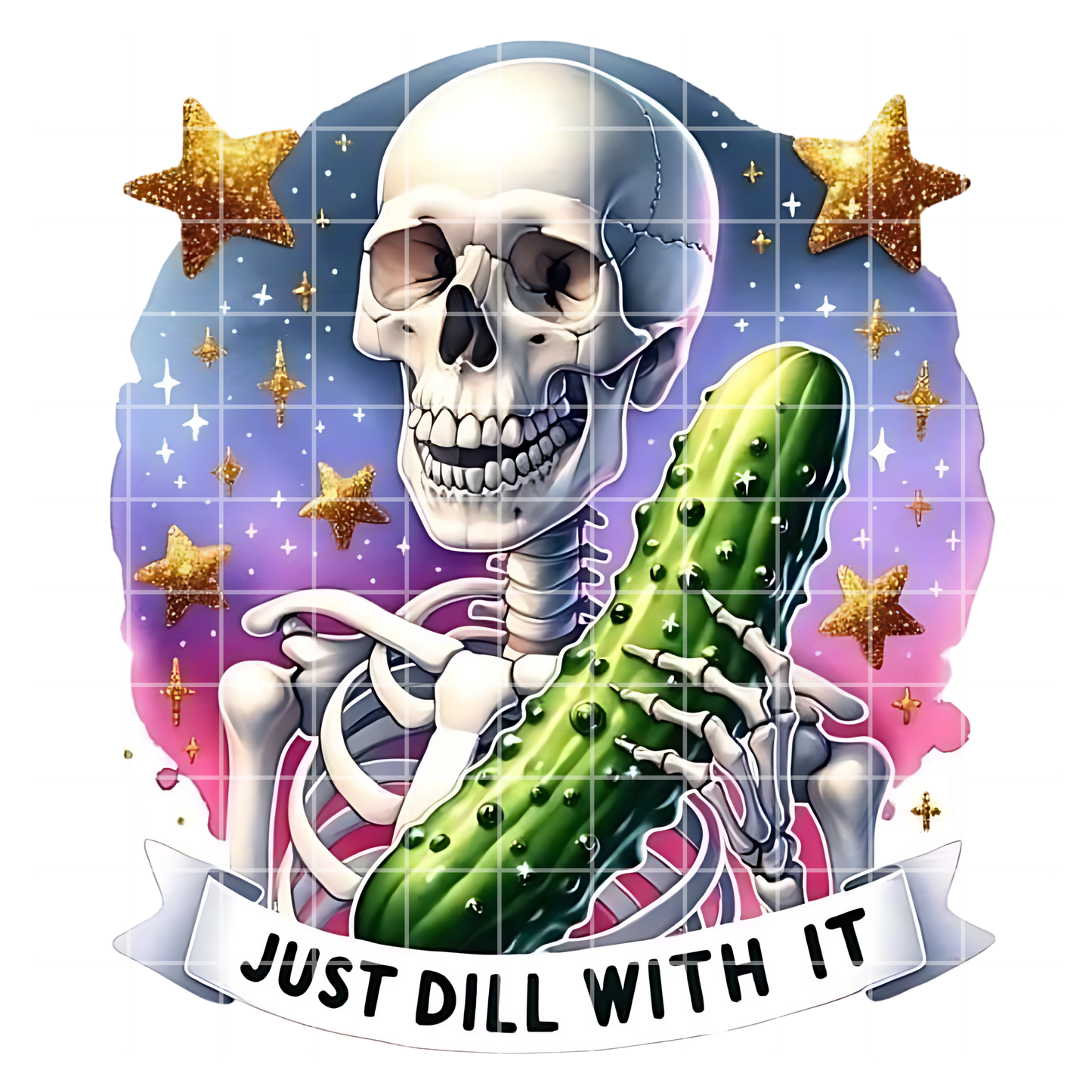 Just Dill With It Star Skeleton DTF Transfer