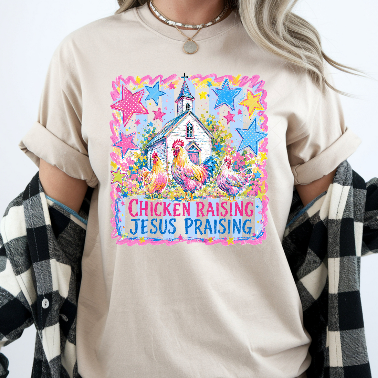 Chickens & Jesus - Premium Graphic T-Shirt for Casual Wear