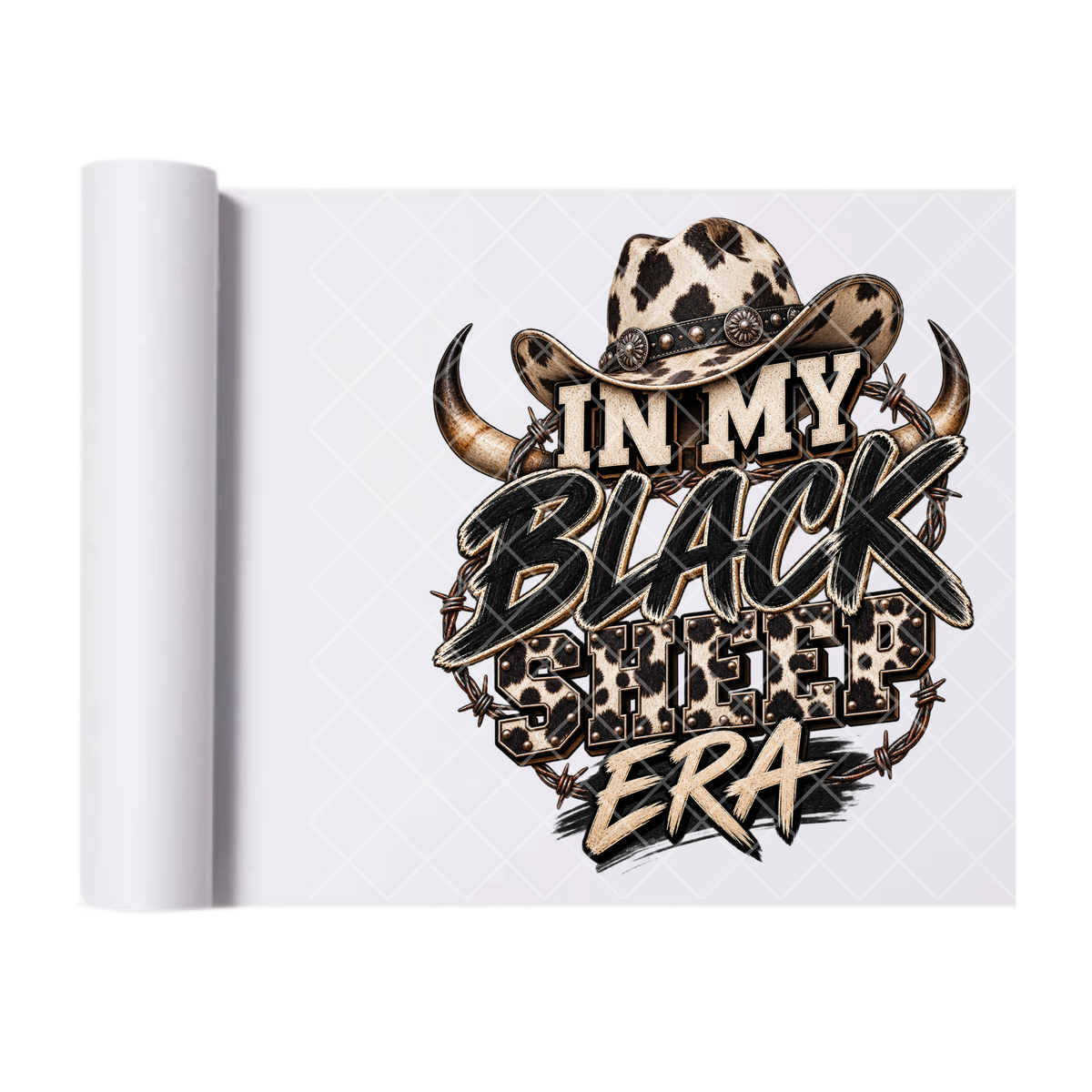 Barb Black Sheep Era - Ready To Press Print Transfer for Apparel, Cotton, Polyester & Blends - High-Quality Print- Commercial Grade
