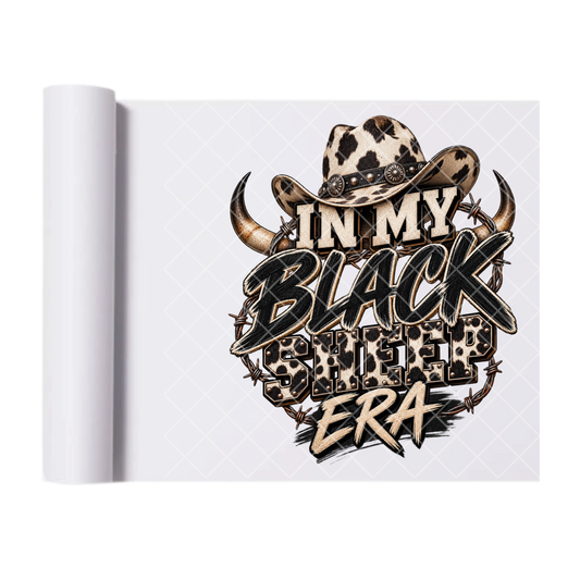 Barb Black Sheep Era - Ready To Press Print Transfer for Apparel, Cotton, Polyester & Blends - High-Quality Print- Commercial Grade