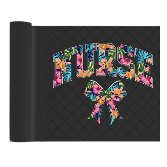 Nurse Bow - Direct Print Film Transfer for T-Shirts, Cotton, Polyester & Blends - High-Quality Print