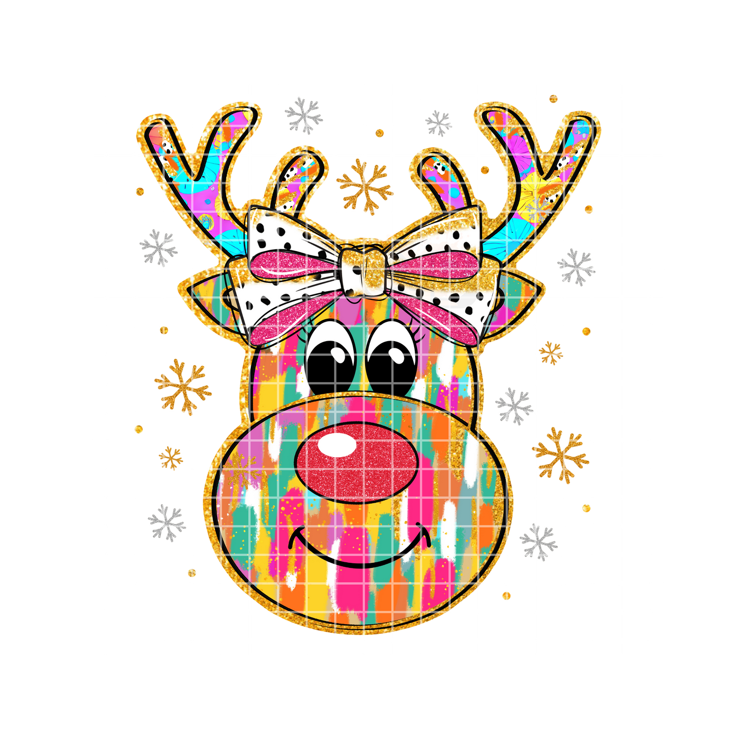 Reindeer Mosaic DTF Transfer