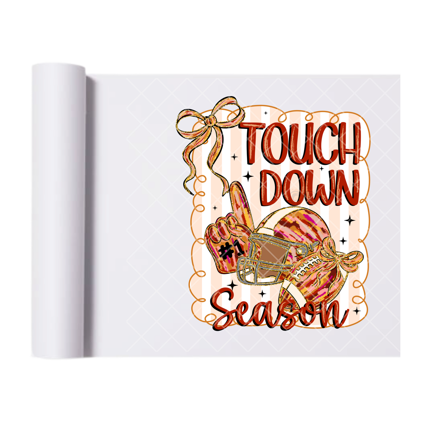 Touch Down Season - Direct Print Film Transfer for T-Shirts, Cotton, Polyester & Blends - High-Quality Print