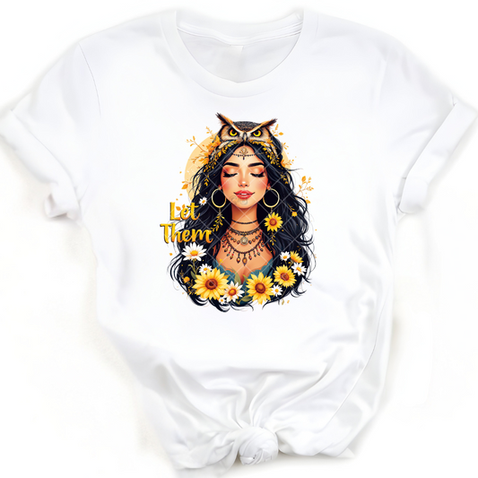 Let Them Owl Queen - Premium Graphic T-Shirt for Casual Wear