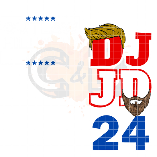 DJ JD 24 Hair/ front & back PNG