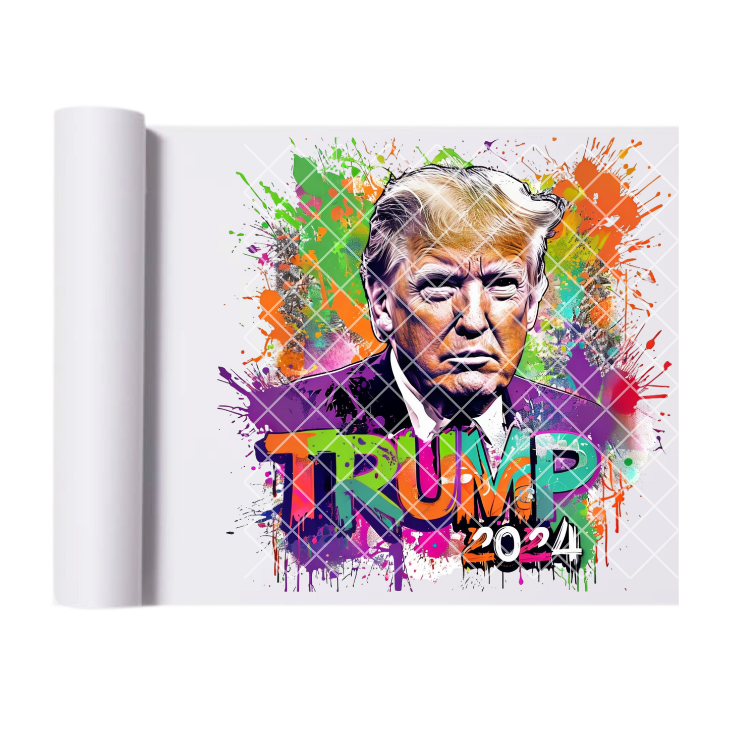 Trump 2024 Paint Splash DTF Transfer