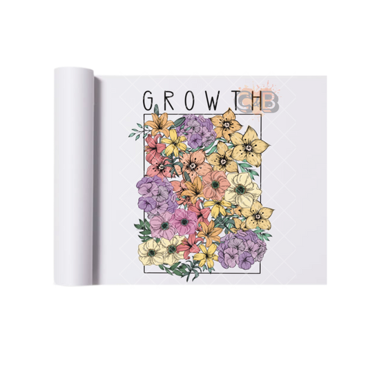 Growth Flowers DTF Transfer