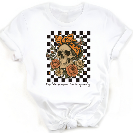 Checkered floral babe - Premium Graphic T-Shirt for Casual Wear
