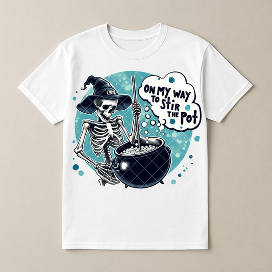 On My Way To Stir The Pot - Premium Graphic T-Shirt for Casual Wear