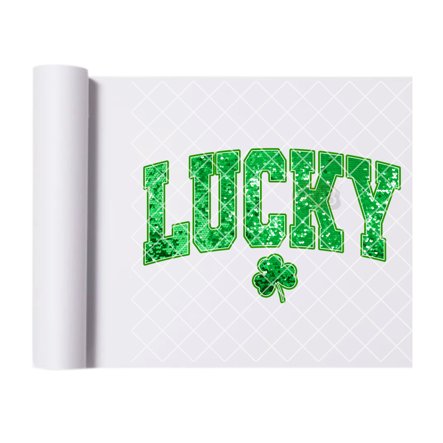 Lucky With Dazzle - Direct Print Film Transfer for T-Shirts, Cotton, Polyester & Blends - High-Quality DTF Print