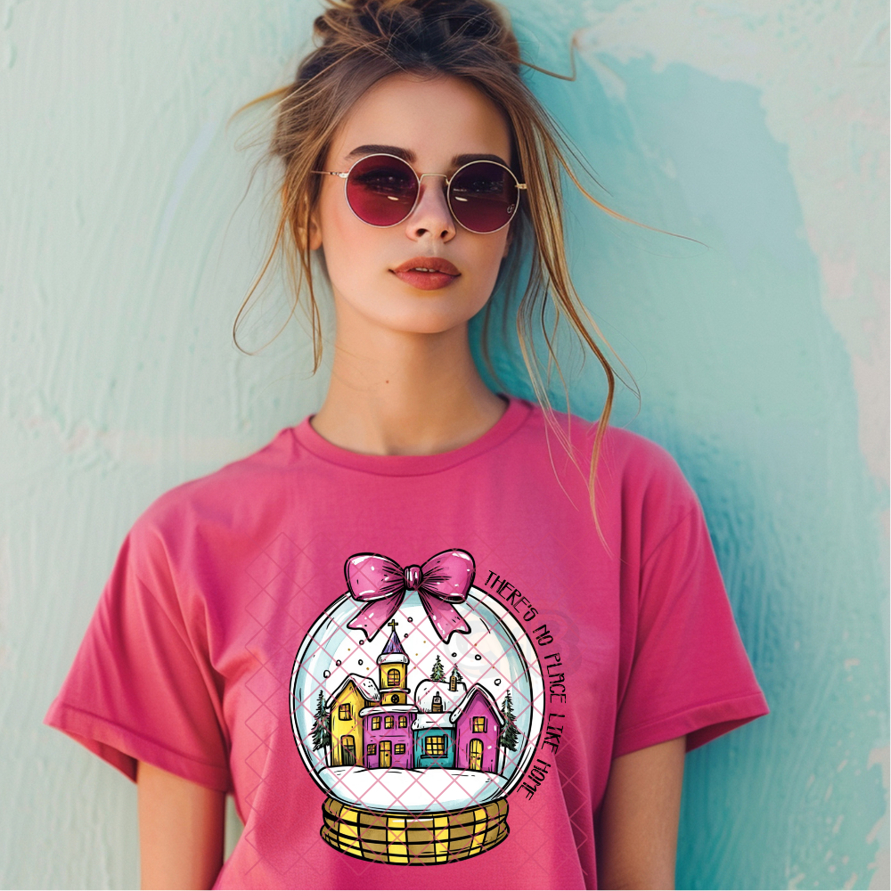 No Place Like Home Snow Globe - Premium Graphic T-Shirt for Casual Wear