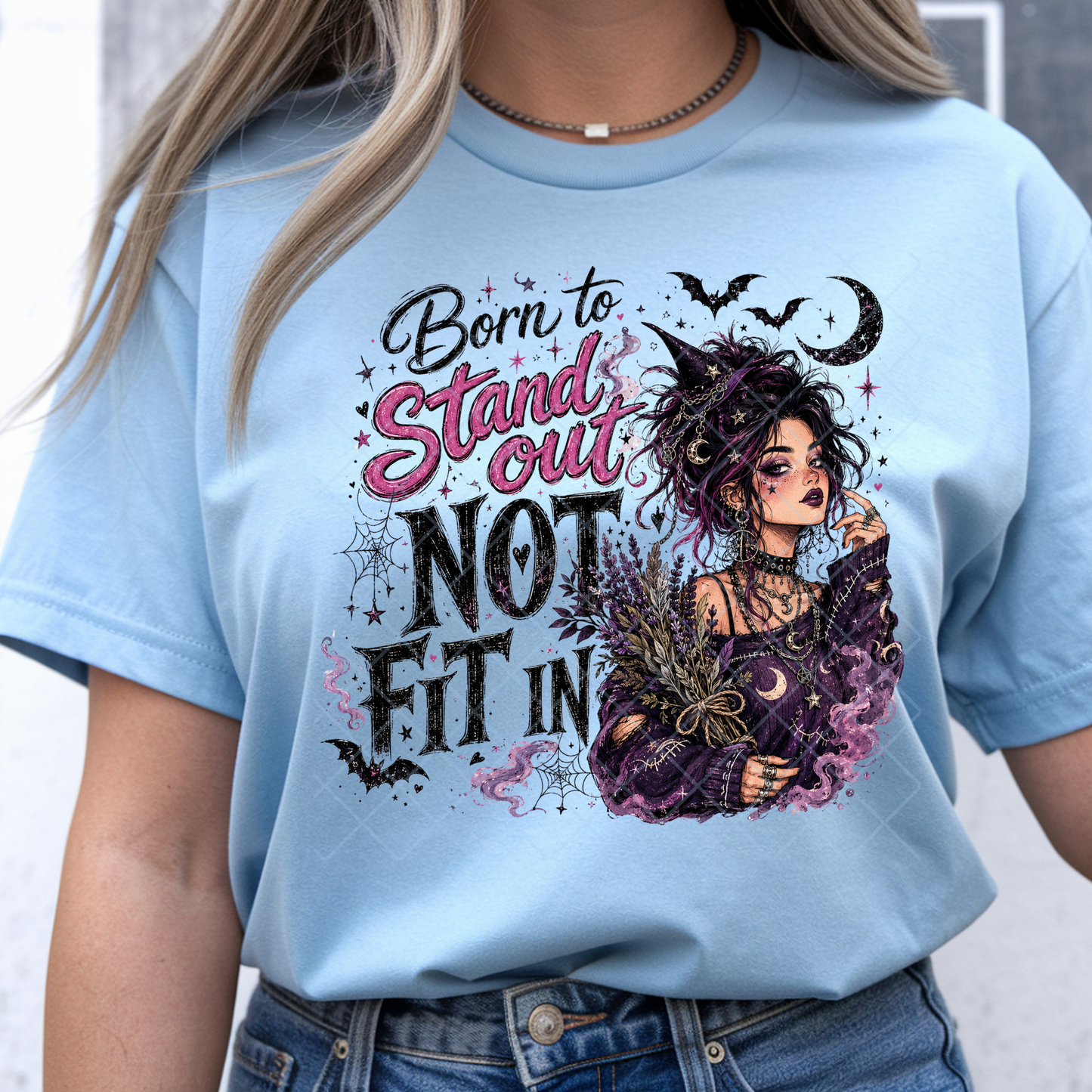 Born To Stand Out Witch - Premium Graphic T-Shirt for Casual Wear
