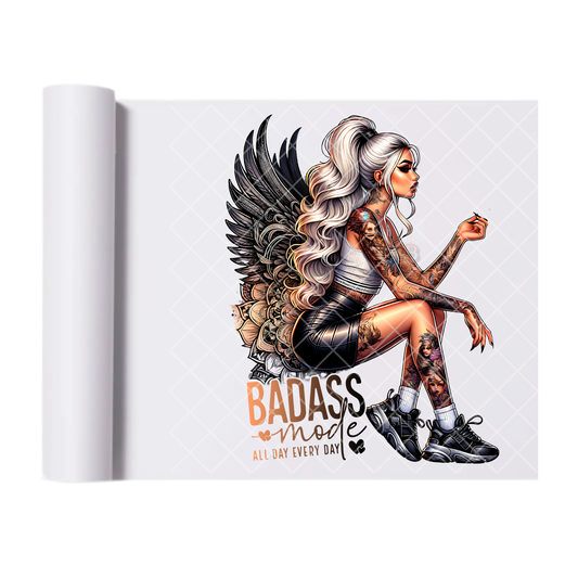 Bad Mode Babe - Ready To Press Print Transfer for Apparel, Cotton, Polyester & Blends - High-Quality Print- Commercial Grade