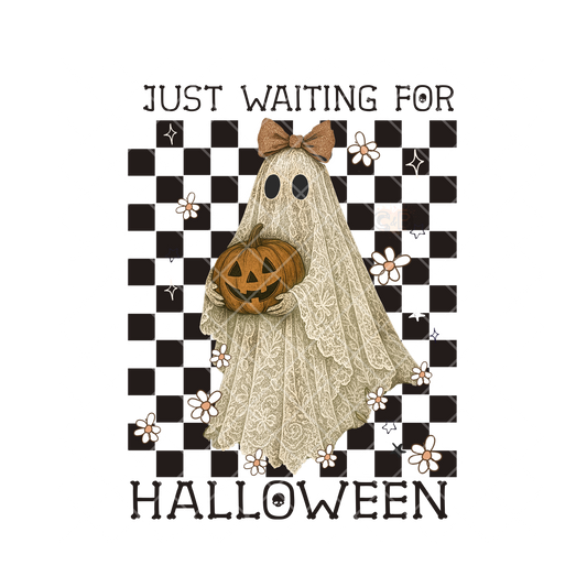 Waiting For Halloween Deco Ghost PNG File
