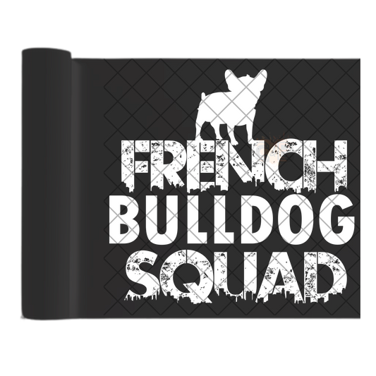 French bulldog squad DTF film t shirt transfer