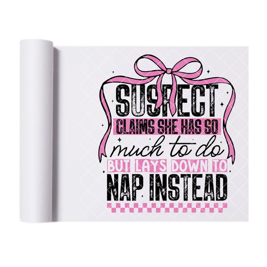 Napped Instead - Direct Print Film Transfer for T-Shirts, Cotton, Polyester & Blends - High-Quality Print